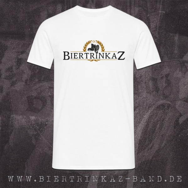 Shirt "Biertrinkaz - Stiefel" (Weiß)